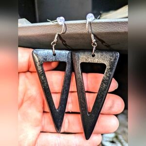 Geometric Wooden Earrings